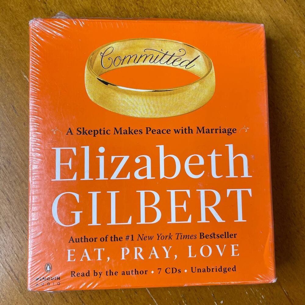 COMMITTED A Skeptic Makes Peace with Marriage Audiobook New Elizabeth Gilbert